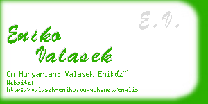 eniko valasek business card